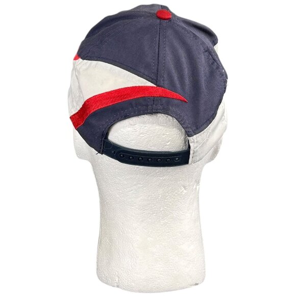 Vintage 90s Cleveland Indians Logo 7 Snapback Cap Red White & Blue Rare - Picture 3 of 8